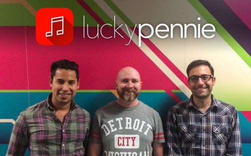 The three LuckyPennie founders are hoping to take on the big mobile App industry leaders