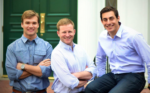 Rob Biederman, far right, is the co-founder and chief executive of HourlyNerd