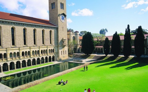 The University of Western Australia's stunning campus in Perth