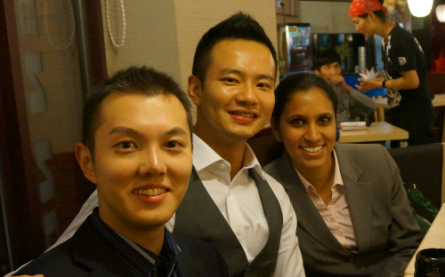 CEIBS MBA Daniel Shi, left, is set on a finance career in Shanghai, China