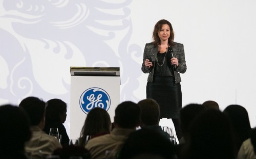 General Electric's Heather Giese addresses the recent ECLP Conference in Shanghai