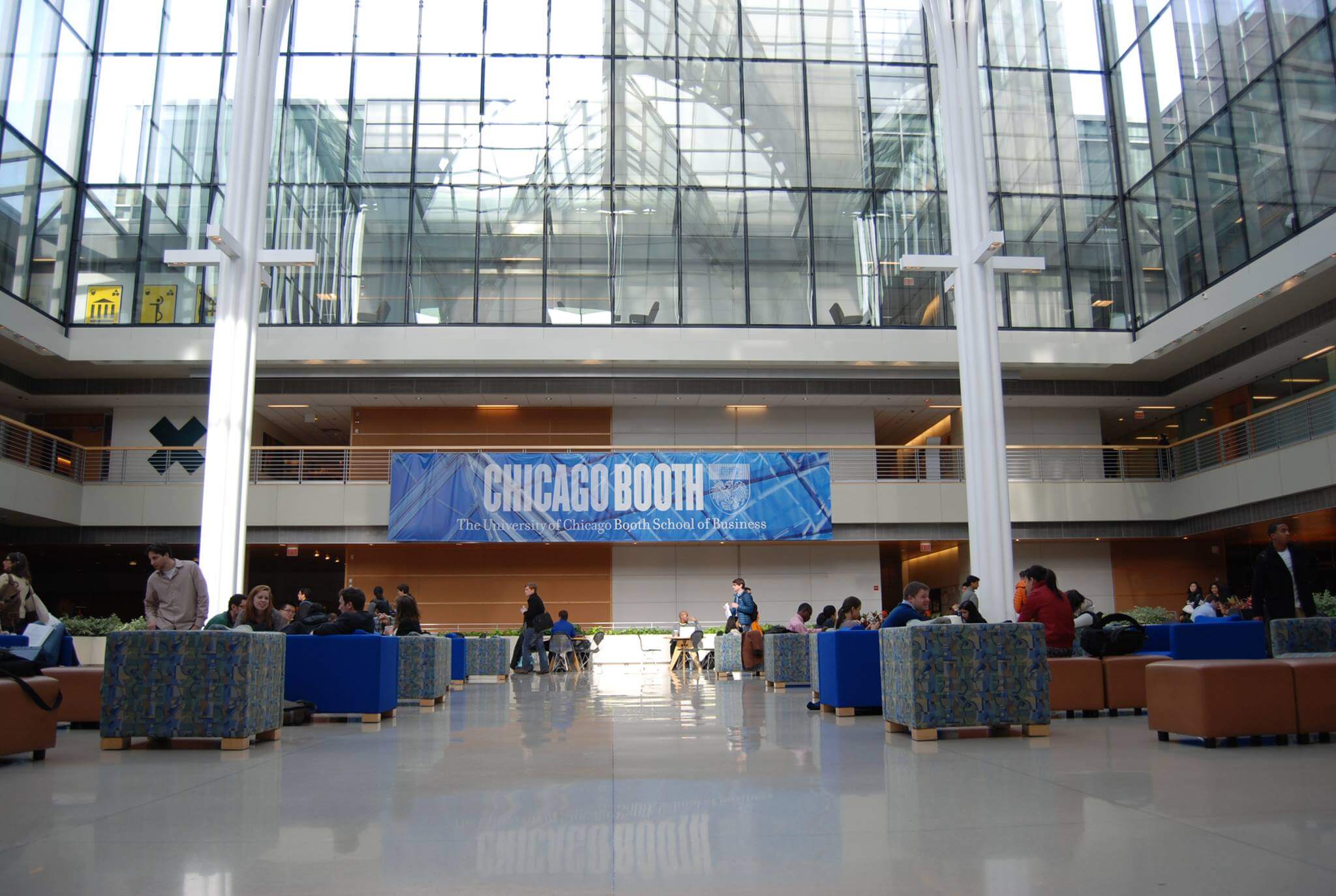 The main campus at Booth