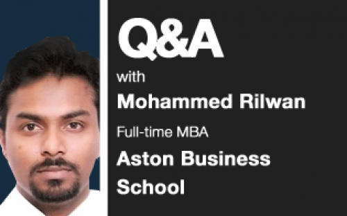 Aston MBA Mohammed Rilwan: his classmates have said he's charismatic