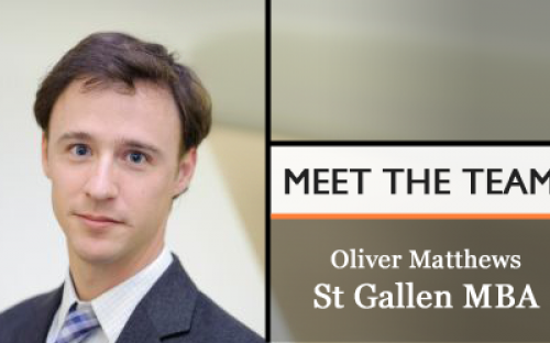Oliver Matthews, Marketing & Admissions at the University of St. Gallen MBA