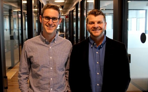 Mitch (left) and co-founder Kevin were both full-time MBA students at Chicago Booth