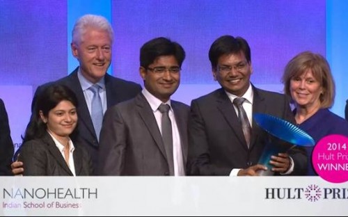 Students From The Indian School of Business Claim The Hult Prize With Bill Clinton