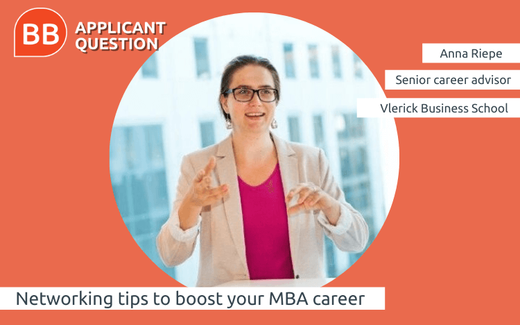 Anna Riepe is the senior careers advisor at Vlerick Business School, Brussels