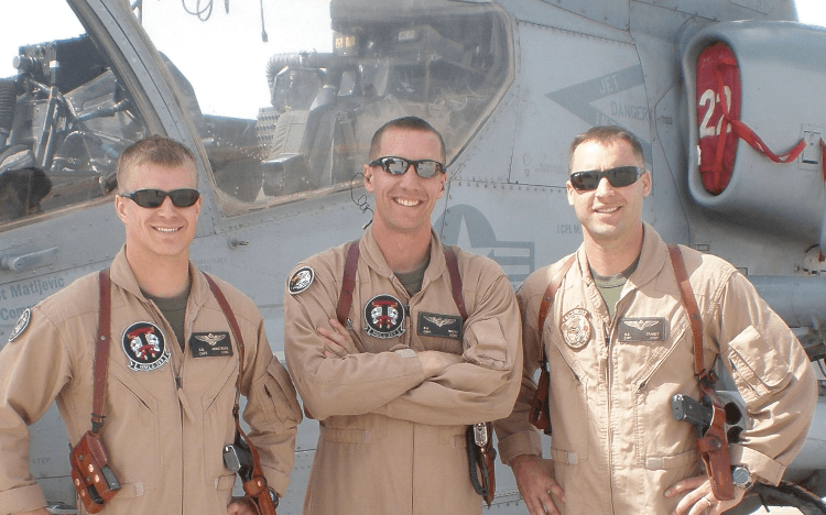 Robert Mauro (middle) served in Afghanistan twice over a five year period.