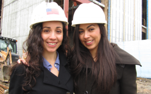 Natalie Martirosian (left) and Amina Belouizdad (right), co-presidents of the Real Estate Club at Wharton School