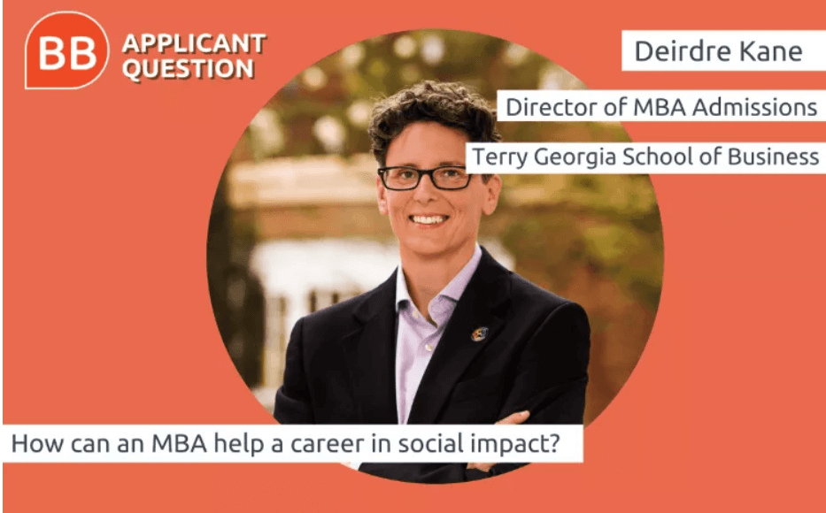 Social impact applicant question image and link