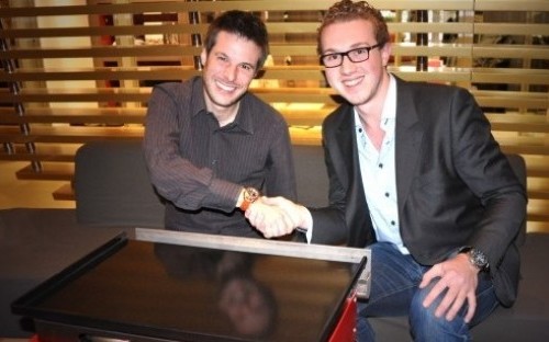 Alexandre Carre(right), founder of Verycook with Gregory Cuilleron, Verycook's new ambassador