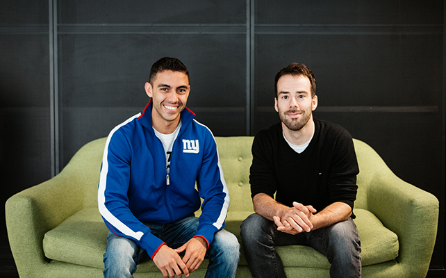 Orlando Guerra (left) and Max Corteggiano (right) founded Flyscribe during an MBA at HEC Paris