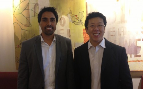 Vincent Choi and Sanjay Kaler, Cranfield MBAs who launched Yniche