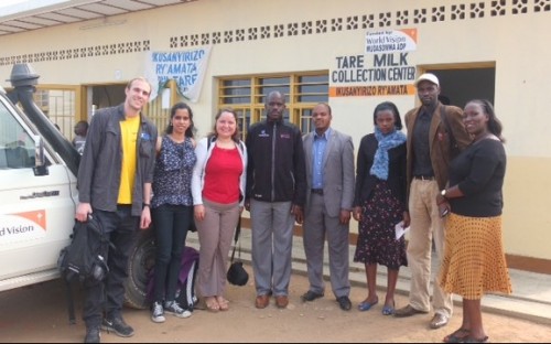 ESSEC MBA student Charles Haines, far left, consulted companies in Rwanda