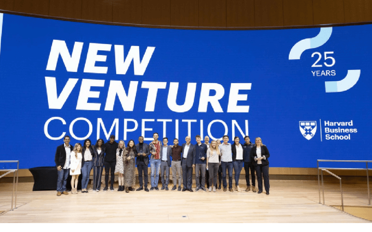 Harvard Business School students and alumni taking part in the annual New Venture Competition (C) HBS Facebook 