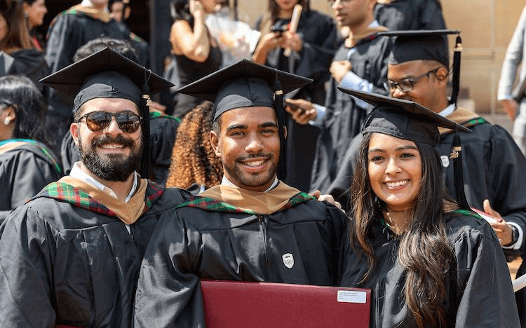 MBA class graduation