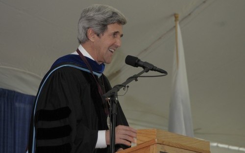 Senator John Kerry said technological innovations have brought new complexity to the foreign policy landscape.