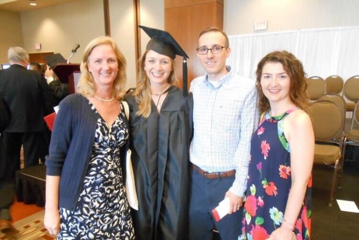 Astrid (second from left) graduated from Fisher in 2016, and now owns a social impact firm