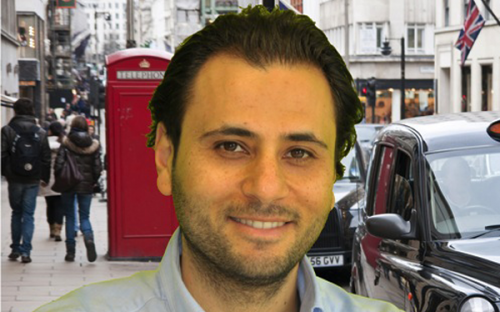 Bassem Barake, one of two graduates behind smartphone start-up Funryde Ltd, is based in London