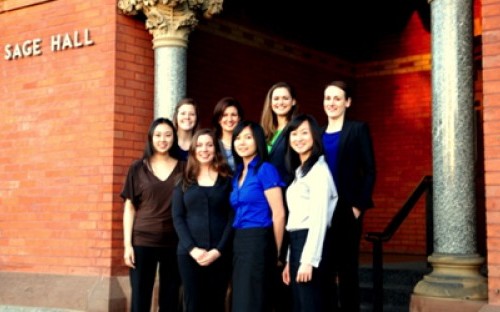 A group of members in the Women's Management Council at Cornell University: Johnson