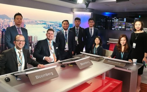 Patrick (third from left) started his MBA journey at CEIBS in Shanghai in August 2018
