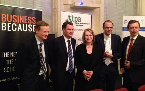 Dr Ludger Schuknecht, David Gauke MP, Sheila Lawlor, Allister Heath, Matt Sinclair