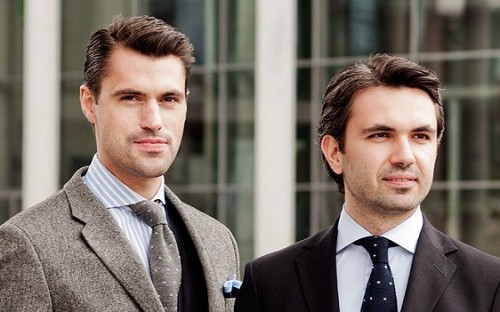 Co-founders of Scarosso Moritz Offeney and Marco Reiter