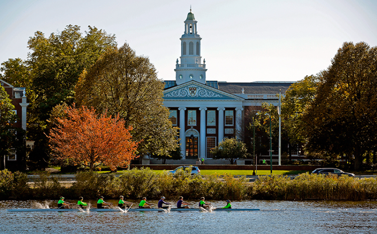 Baker Library in the fall at the world's most desirable business school ©Harvard Business School