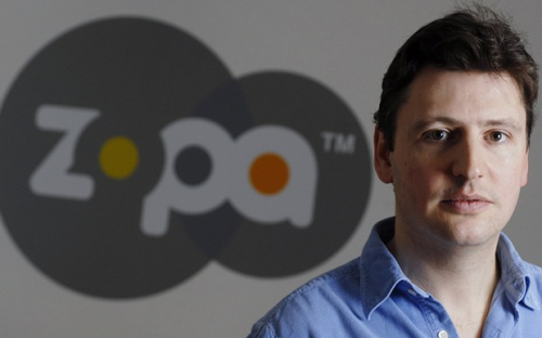 Giles Andrews founded Zopa, the peer-to-peer lender, eight years after his MBA