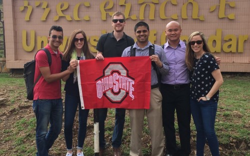 Part-time MBA Carrie Kiesel (far right) took three weeks off work for GAP project in Ethiopia