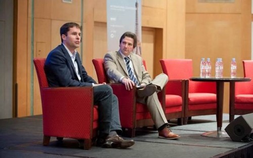 Nick Leeder, managing director of Google France and Andrew Main Wilson, AMBA’s Chief Executive