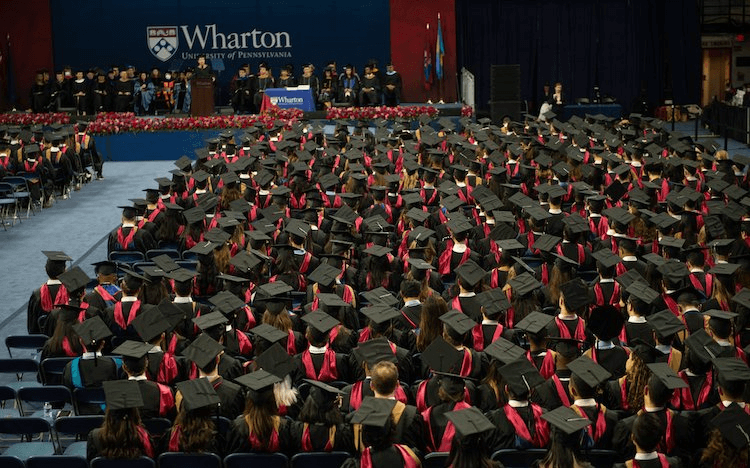 The elite institutions of Wharton, NYU, Berkeley Haas and Georgetown are adding online options to the MBA programs ©Wharton Facebook