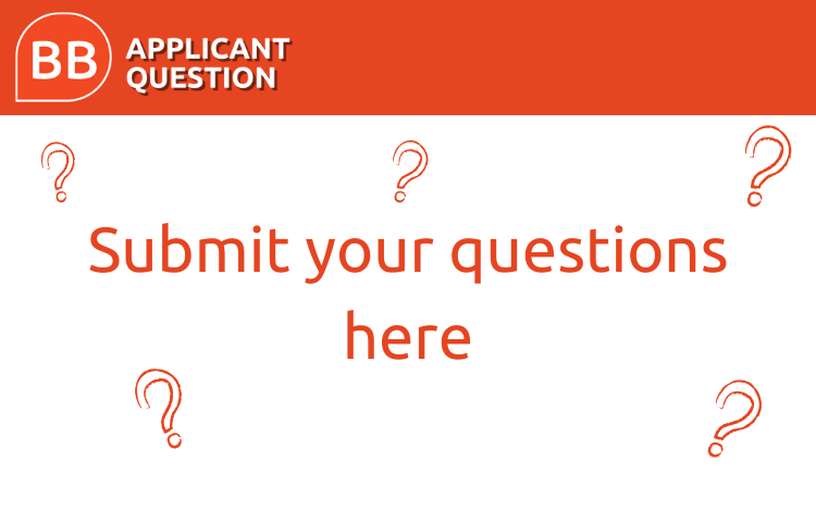 Submit your applicant question