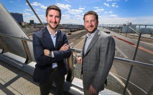 Warren Kucker (left) launched his first business after completing an online MBA