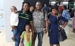 John is a 2018 MBA from the Indian School of Business, here with his family in Nigeria