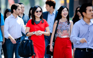 Private Equity Jobs: Theodora (in red) kickstarted her career at Tembusu Partners with an MBA