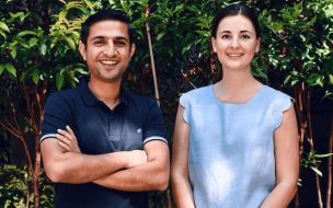 After her MSc in Management at SMU, Josephine Stoker (right) launched an entrepreneurial career—and a carbon footprint tracking app—with Abdul Aziz (left)