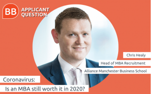 Chris Healy is head of MBA marketing and recruitment at Alliance Manchester Business School, UK