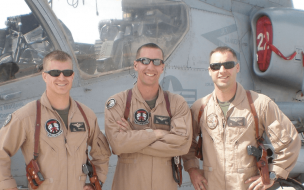 Robert Mauro (middle) served in Afghanistan twice over a five year period.