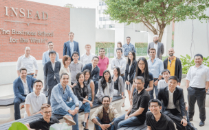 The average MBA work experience at INSEAD, the world's best program according to the Financial Times, is over five years ©INSEAD Facbook