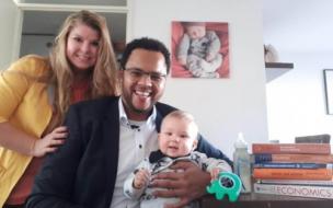 Wilson's starting a new life in the Netherlands post-MBA with his wife and baby boy