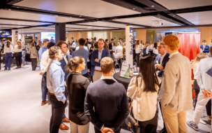 Vlerick Business School regularly host careers fairs for MBA students to connect with employers ©Vlerick/LinkedIn