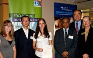 Students from Edith Cowan University's Business i Lab programme work with entrepreneurs in Wanneroo
