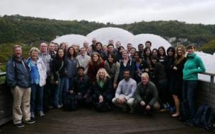 The Exeter One Planet MBA cohort at The Eden Project