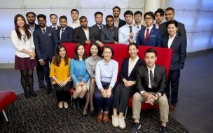 This year's Aston Business School MBA cohort—an international class