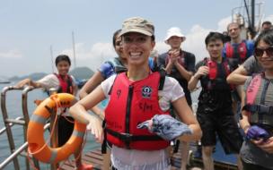 MBA Paola Perversi gets to grips with a rafting challenge