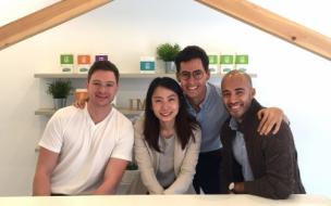 (from left) Taylor Scobbie, An-Nung Chen, Andres Escobar, & Juan Diego Prudot make up IMPCT Coffee