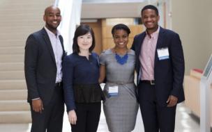 Van Jones (far right) is a 2014 MBA graduate from Chicago Booth