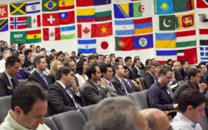 Anderson students and alumni gathering for the first annual 'UCLA Anderson Investing Conference'