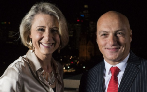 Kristina Keneally and Macquarie Graduate School of Management dean Alex Frino